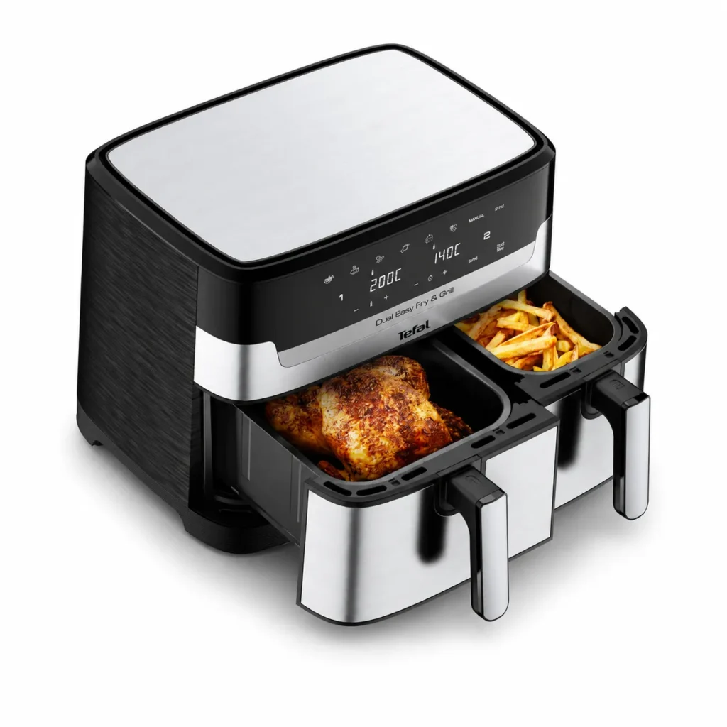 Tefal Dual Easy Fry & Grill EY905D10 – dwuszufladowy airfryer 8,3 l
